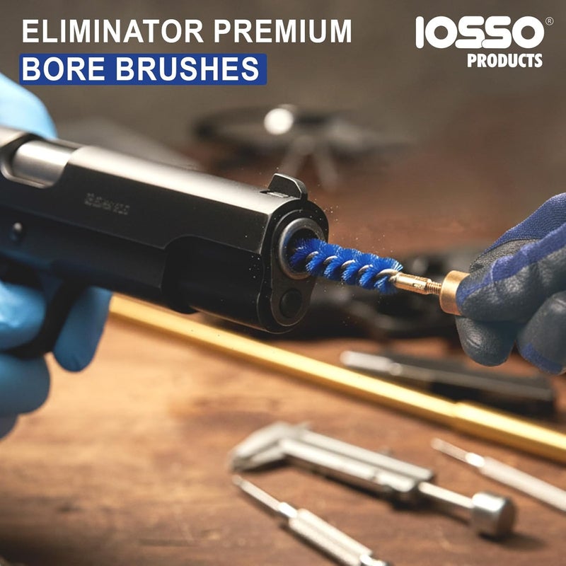 Iosso 19001 Premium Bore Brush – .22 CaliberCobalt Blue Synthetic Fiber – Durable, Long-Lasting Tool for Gun Maintenance – Made in USA Bore Cleaning Brush - Image 1
